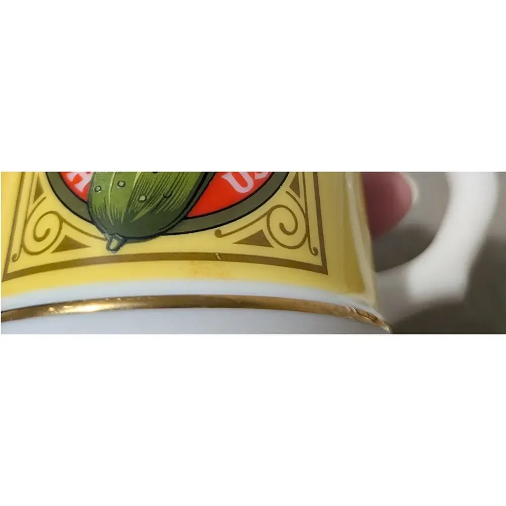 Vtg Lot of 5 Franklin Mint The Corner Store Mugs - Heinz Ralston Ceresota 1980s